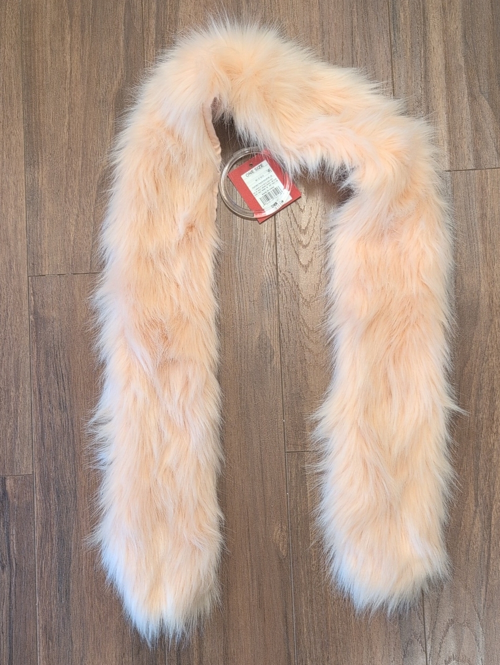 Faux Fur Scarf in Dusty Light Pink- Women Accessories